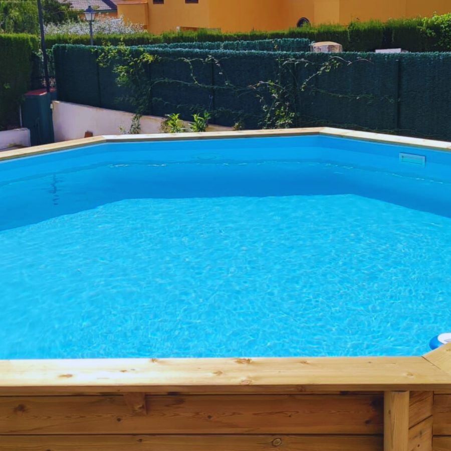 Liner 75/100 Azul Claro  500x366x120 Piscina Ovalada Overlap