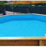 Liner 75/100 Azul Claro  500x366x120 Piscina Ovalada Overlap