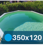 Liner Arena para Piscinas Elevadas 350x120 cm – PVC Reforzado 75/100